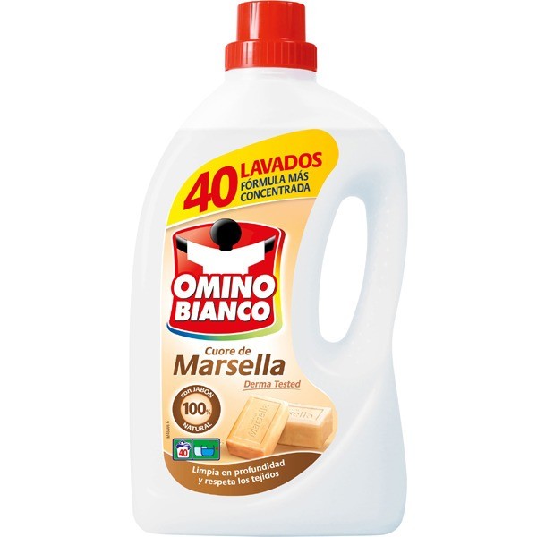 Detergente omino bianco Marsella 40 coladas