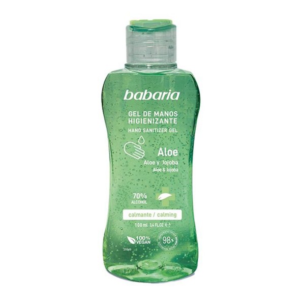 Babaria aloe gel de manos higienizante 70% alcohol 100ml