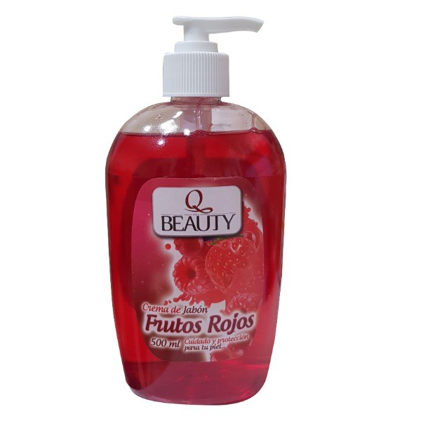 Q Beauty jabón de manos Frutos Rojos 500 ml