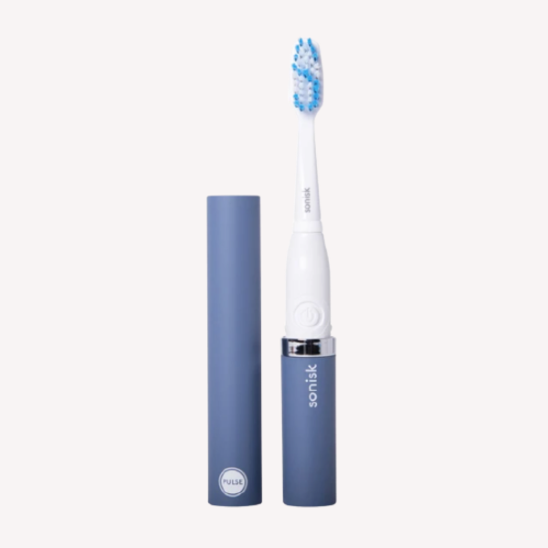 Cepillo eléctrico Sonisk azul metálico: limpieza profunda y blanqueamiento eficaz