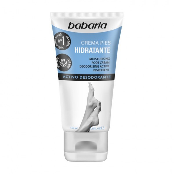 Crema hidratante para pies Babaria con aloe vera: Recupera la suavidad y la salud de tus pies