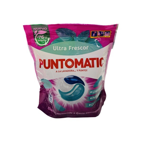 Puntomatic detergente Ropa Blanca y Color Ultra Frescor 22 cápsulas