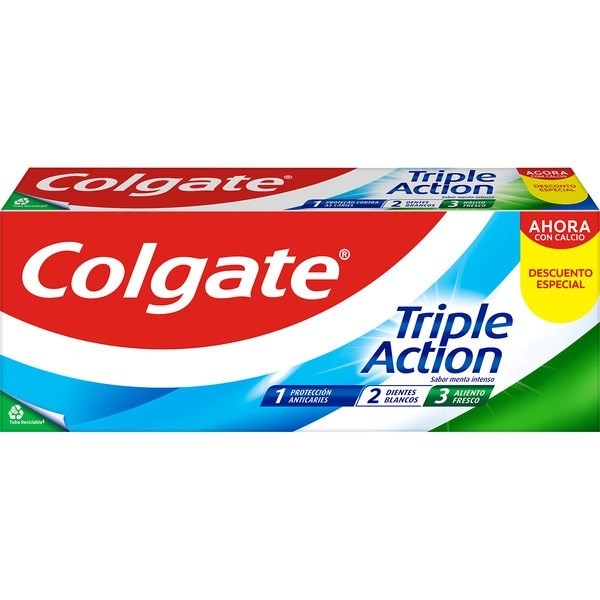Colgate dentífrico Triple acción 2x75 ml